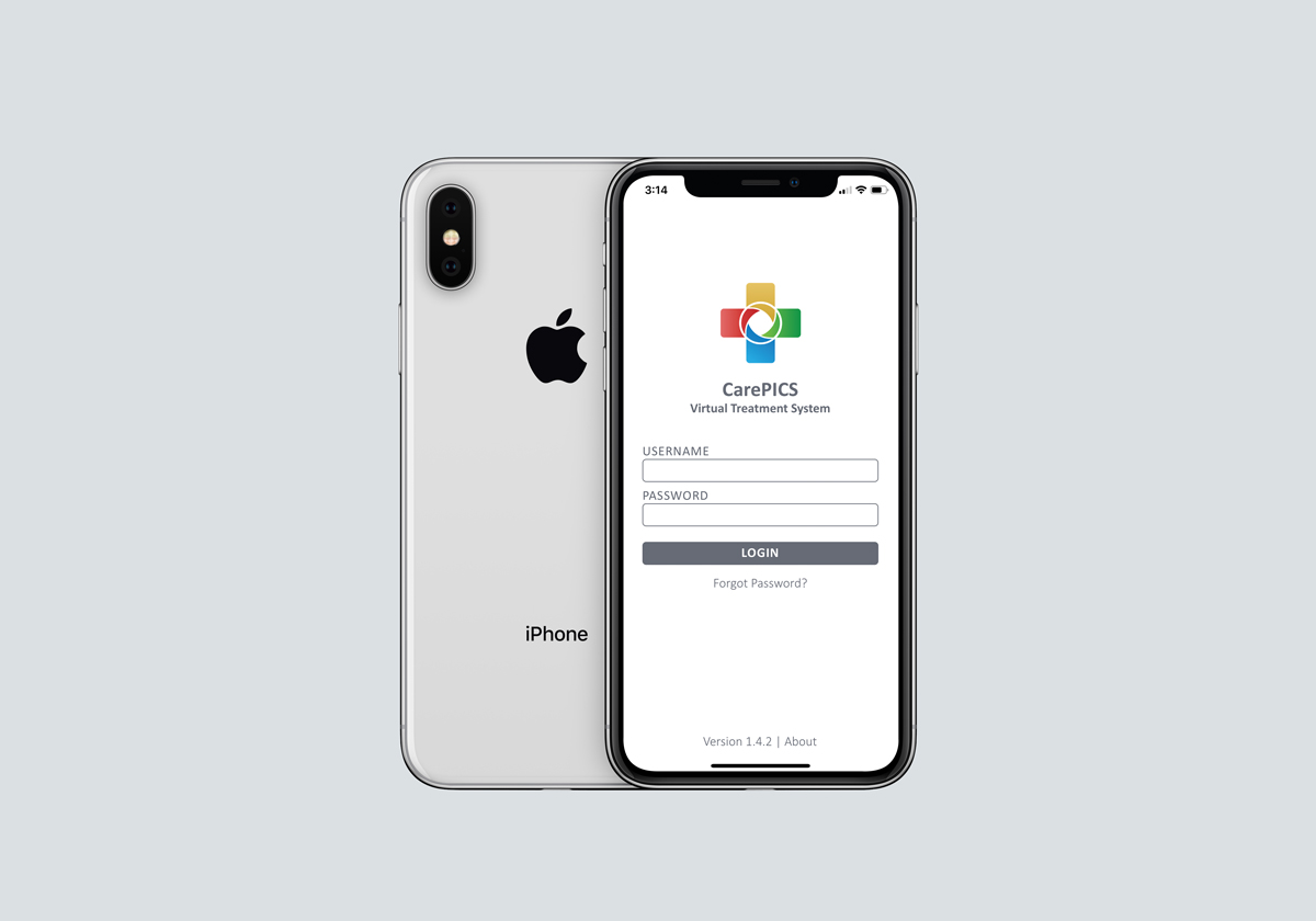 CarePICS UI Design mockup