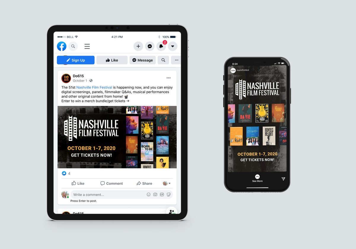 Nashville Film Festival mockup