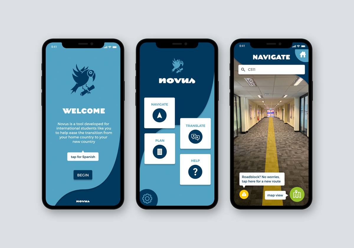 Novus UX Design mockup